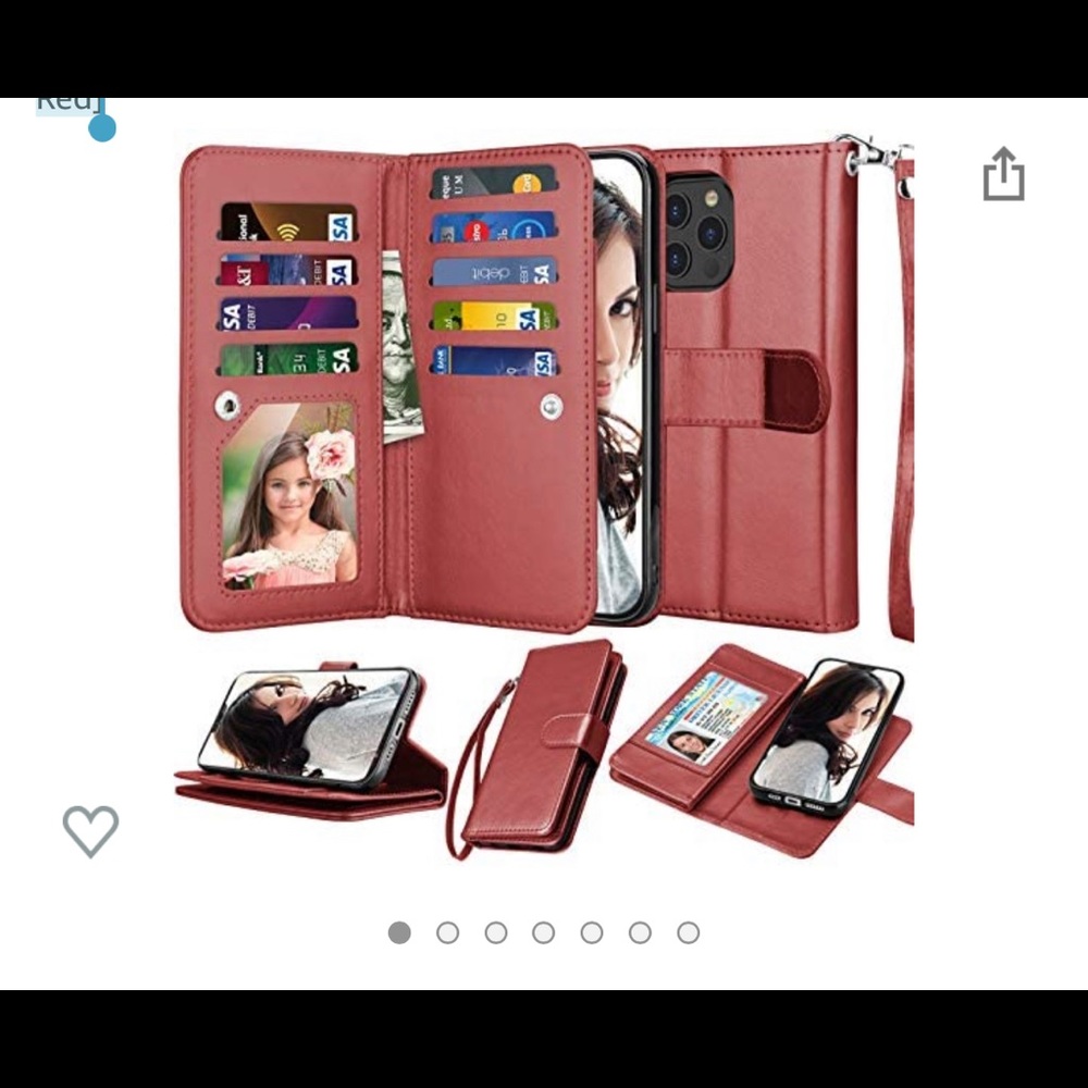 Njjex Compatible with iPhone 12 Pro Max Case/iPhone 12 Pro Max Wallet Case 6.7"
